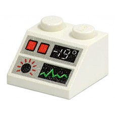 Part 3039px37 White Slope 45 2 x 2 with Monitor and -19 Pattern 